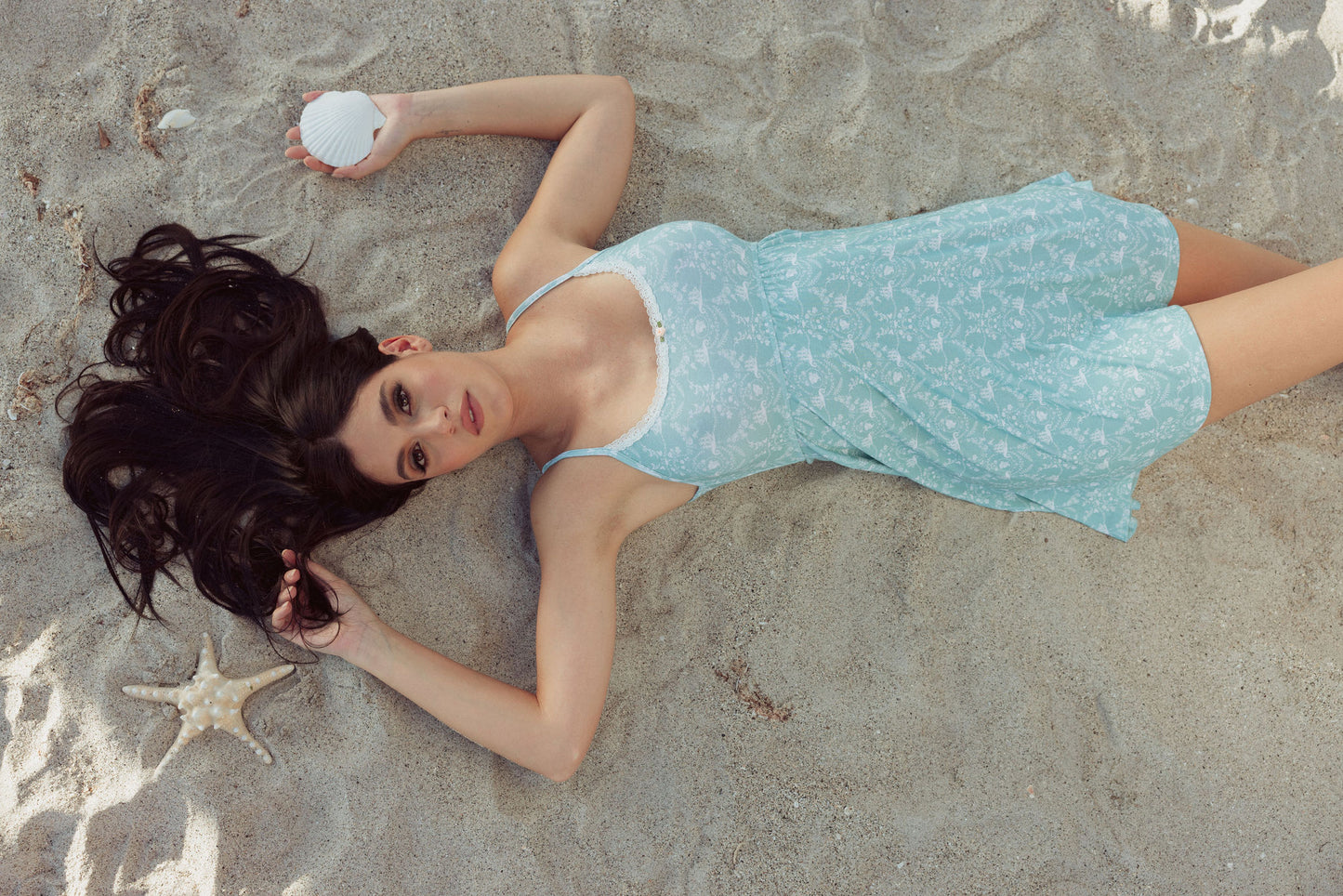 Lady of the Sea Blue Modal Babydoll