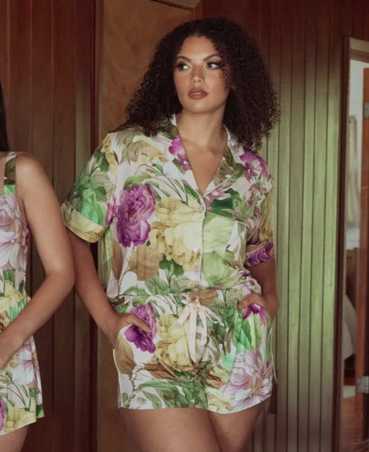 Spring Garden Modal Short Sleeve Sleep Set