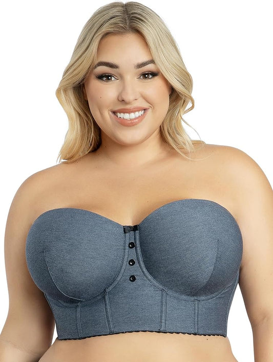 Dolly Denium Longline Bustier