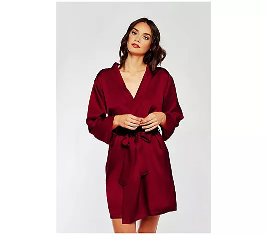 Blue Satin Robe